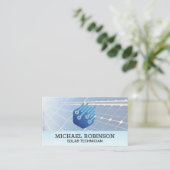 Zonnepanelen | Technische energie Visitekaartje (Staand voorkant)