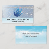 Zonnepanelen | Technische energie Visitekaartje (Voorkant / Achterkant)