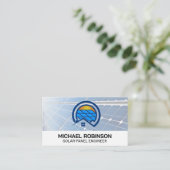 Zonnepanelen | Thuisenergie-Logo Visitekaartje (Staand voorkant)