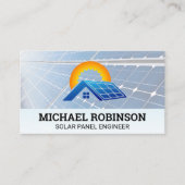 Zonnepanelen | Thuisenergiepictogram Visitekaartje (Voorkant)