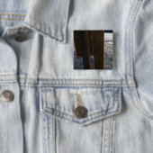 Zonnepanelen van het internationale ruimtestation vierkante button 5,1 cm (In situ)