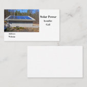 zonnepanelen visitekaartje (Voorkant / Achterkant)