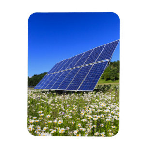 Zonnepanelen voor duurzame energie magneet