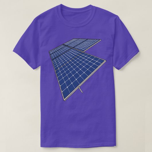 Zonnepanelen voor hernieuwbare energie Zonnepaneel T-shirt (Design voorkant)
