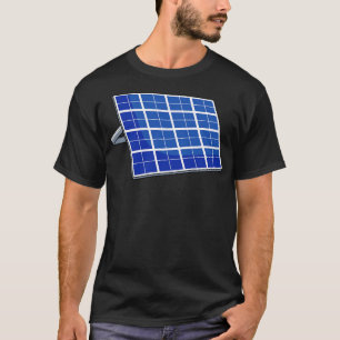 Zonnepanelen voor zonne-energie, voor zonnescherme t-shirt