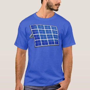 Zonnepanelen voor zonne-energie, voor zonnescherme t-shirt