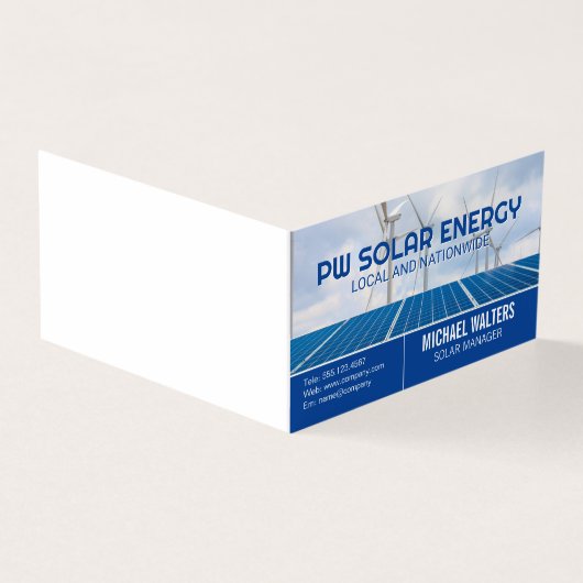 Zonnepanelen | Windmolens | Schone Energie Kaart (Buitenkant)