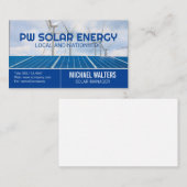 Zonnepanelen | windmolens | schone energie visitekaartje (Voorkant / Achterkant)