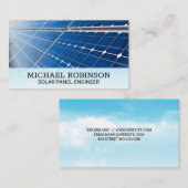 Zonnepanelen | Wolken en lucht Visitekaartje (Voorkant / Achterkant)