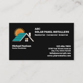 zonnepaneleninstallatiebedrijf visitekaartje (Voorkant)