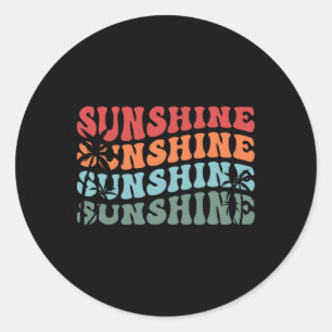 Zonneparadijs Zomer Vibes Zomerzon Ronde Sticker