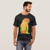 Zonneparkiet Waterverf Vogelpapegaai Conure Paint  T-shirt (Voorkant volledig)