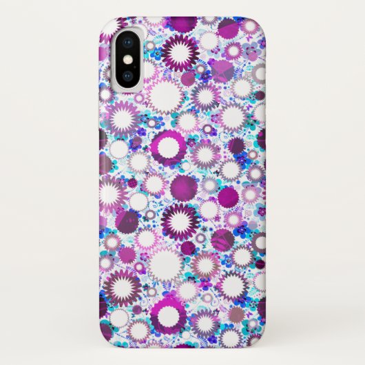 Zonnepatronen van kleurrijke bloemen Case-Mate iPhone case (Achterkant)