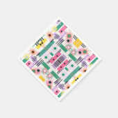 Zonnepatroon grillig servet (Hoek)