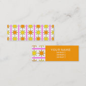 ZONNEPATROON PROFIELKAART MINI VISITEKAARTJE (Voorkant / Achterkant)