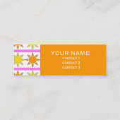 ZONNEPATROON PROFIELKAART MINI VISITEKAARTJE (Achterkant)