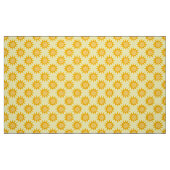 Zonnepatroonontwerp op geel stof (Fat Quarter)