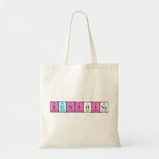 Zonneperiodieke canvas tas (Voorkant)