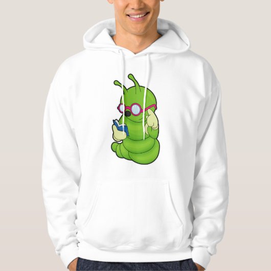 Zonnepijler met zonnebril en boek hoodie (Voorkant)