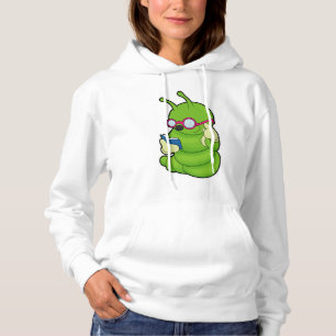 Zonnepijler met zonnebril en boek hoodie