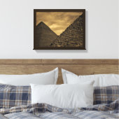 Zonnepiramiden Canvas Afdruk (Insitu (Slaapkamer))