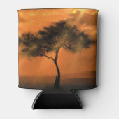 Zonneplaat eenzame boomzonnebalken Koelbox Blikjeskoeler (Voorkant)