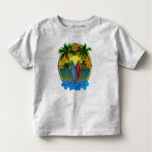 Zonneplaat en surfplanken kinder shirts (Voorkant)
