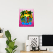 Zonneplaat en surfplanken poster (Thuiskantoor)