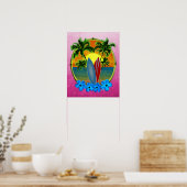 Zonneplaat en surfplanken poster (Keuken)