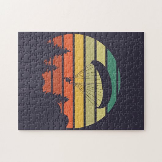 Zonneplaat met Paragliding Legpuzzel (Horizontaal)