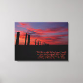 Zonneplaatje Inspirerend stretch Canvas afdrukken (Voorkant)