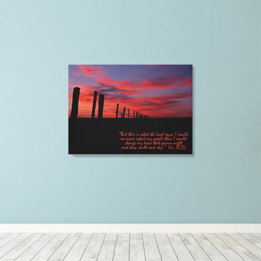 Zonneplaatje Inspirerend stretch Canvas afdrukken (Insitu (Houten vloer))