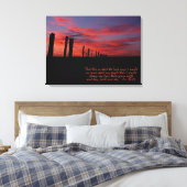 Zonneplaatje Inspirerend stretch Canvas afdrukken (Insitu (Slaapkamer))