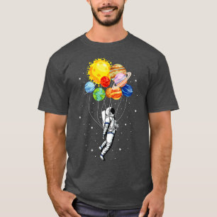 Zonneplanetsysteem Funny Space Astronaut Ballon T-shirt