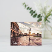 Zonneplein in Padova in Italië Briefkaart (Staand voorkant)