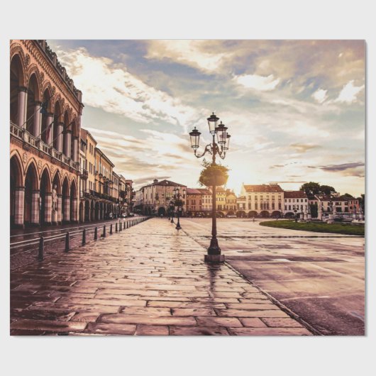 Zonneplein in Padova in Italië Cadeaupapier (Vlak)