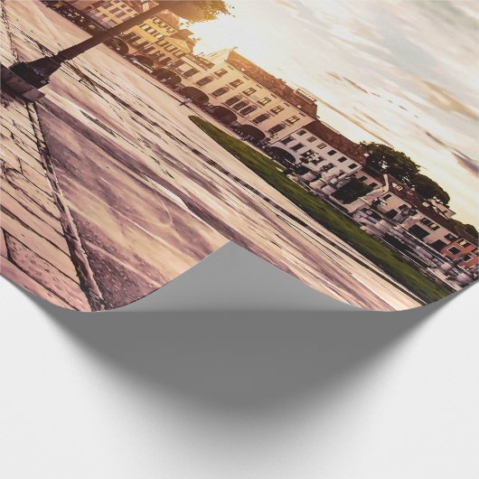 Zonneplein in Padova in Italië Cadeaupapier (Hoek)