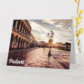 Zonneplein in Padova in Italië Kaart (Gele Bloem)