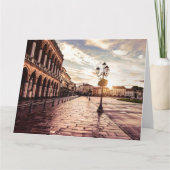 Zonneplein in Padova in Italië Kaart (Achterkant)