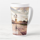 Zonneplein in Padova in Italië Latte Mok (Rechterhoek)