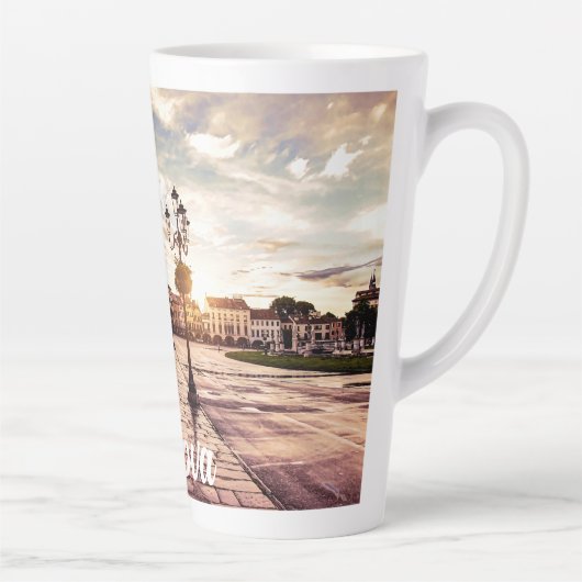 Zonneplein in Padova in Italië Latte Mok (Rechts)