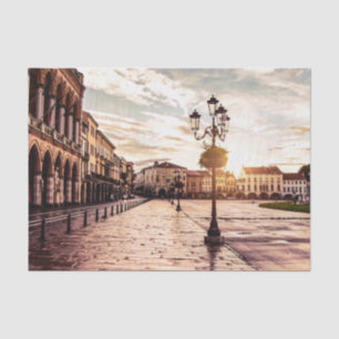 Zonneplein in Padova in Italië Tissuepapier