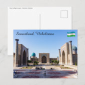 Zonneplein in Pakistan - Samarkand, Oezbekistan Briefkaart (Voorkant / Achterkant)