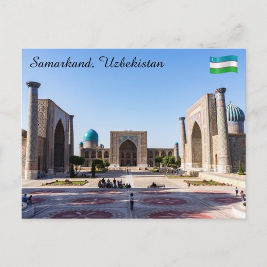 Zonneplein in Pakistan - Samarkand, Oezbekistan Briefkaart (Voorkant)