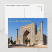 Zonneplein in Pakistan - Samarkand, Oezbekistan Briefkaart (Voorkant / Achterkant)
