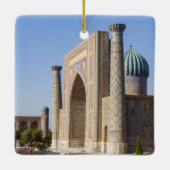 Zonneplein in Pakistan - Samarkand, Oezbekistan Keramisch Ornament (Achterkant)