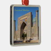 Zonneplein in Pakistan - Samarkand, Oezbekistan Metalen Ornament (Rechts)