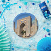 Zonneplein in Pakistan - Samarkand, Oezbekistan Papieren Bordje (Feest)