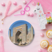 Zonneplein in Pakistan - Samarkand, Oezbekistan Papieren Bordje (Feest)