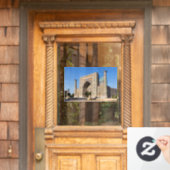 Zonneplein in Pakistan - Samarkand, Oezbekistan Raamsticker (Huis Deur)